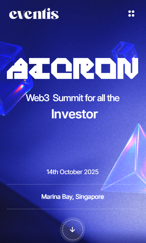 Mobile view of Eventis web app