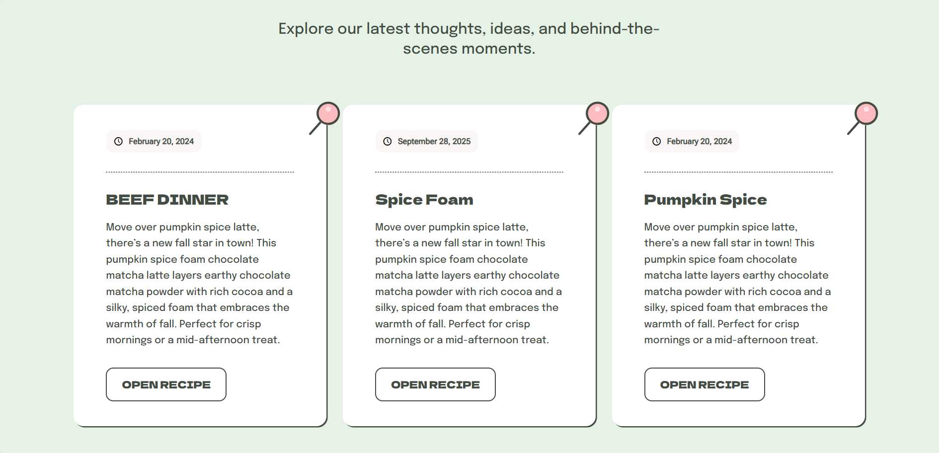 Cornersmith website desktop view