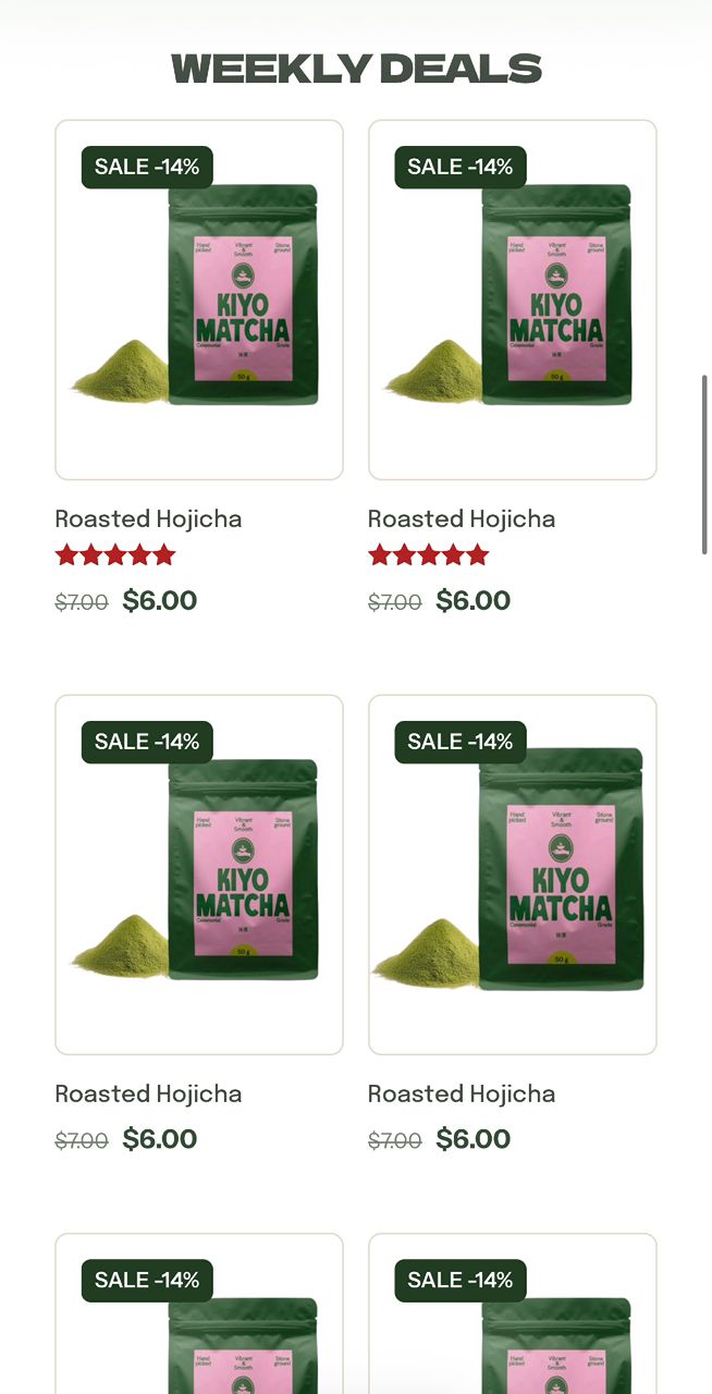 Cornersmith website mobile view