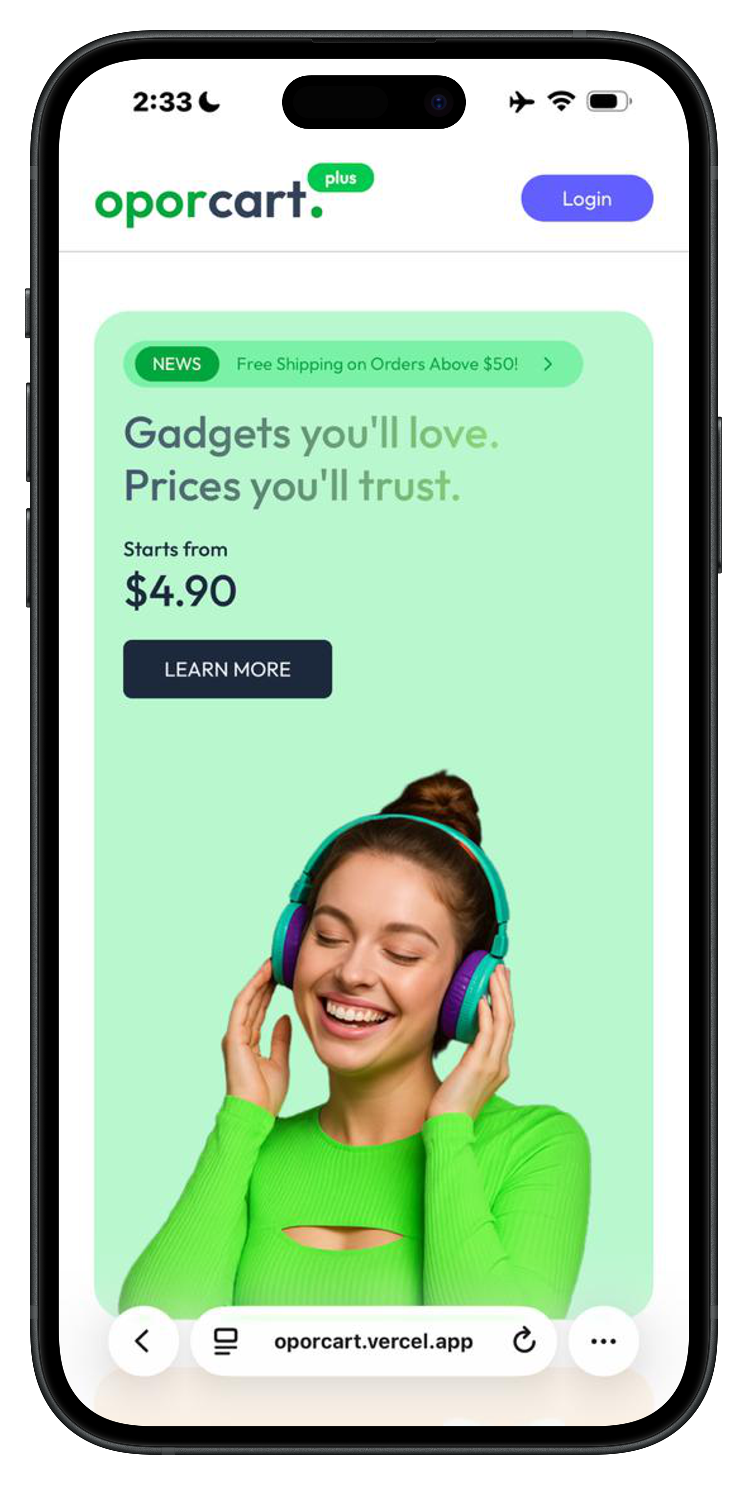 Brewster Hjorth Architects website desktop view